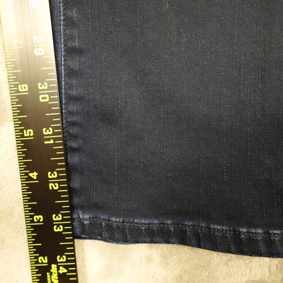 Goldsign jeans mid rise skinny women's 27 dark indigo blue USA made - Picture 4 of 15
